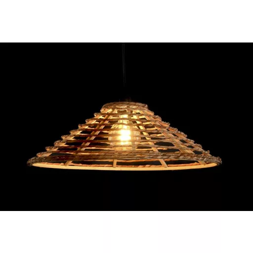 Lámpa mennyezeti rattan 57x57x19 természetes barna 