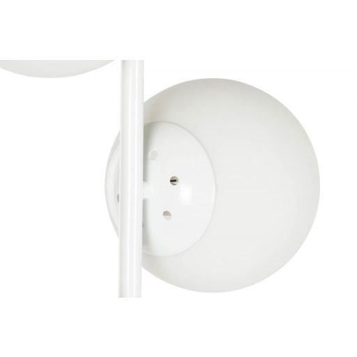 Lámpa álló fém üveg 35x25x167 gömbök fehér
