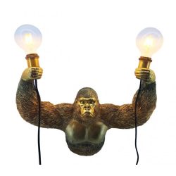 Lámpa gorilla poly 51x20x41 cm arany