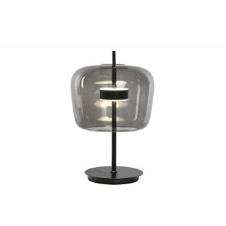 Lámpa asztali üveg, fém 35x35x58 cm arany