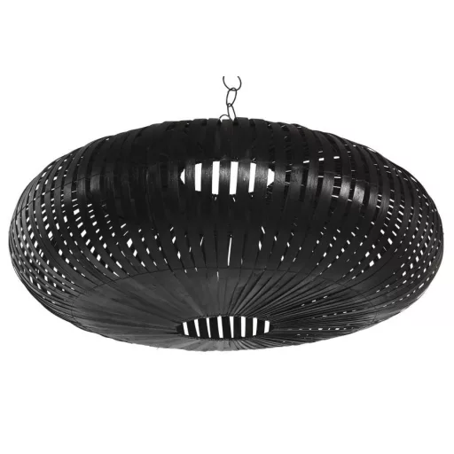 Lámpabúra bambusz 80x80x30 cm fekete