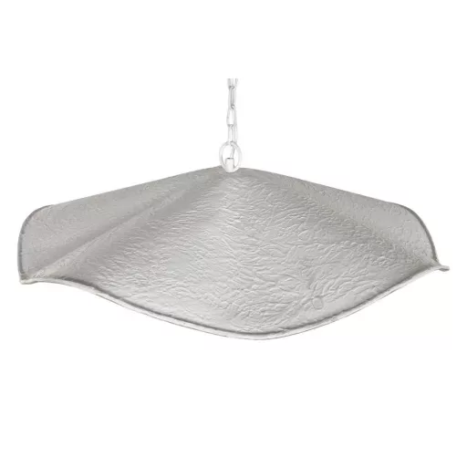 Lámpa mennyezeti fém 77x77x16 cm fehér, arany