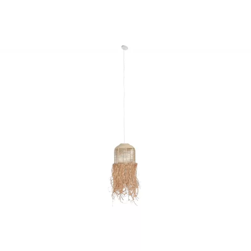 Lámpa mennyezeti rattan 30x30x65 cm natúr