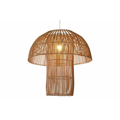 Lámpa asztali rattan 50x50x51 cm barna