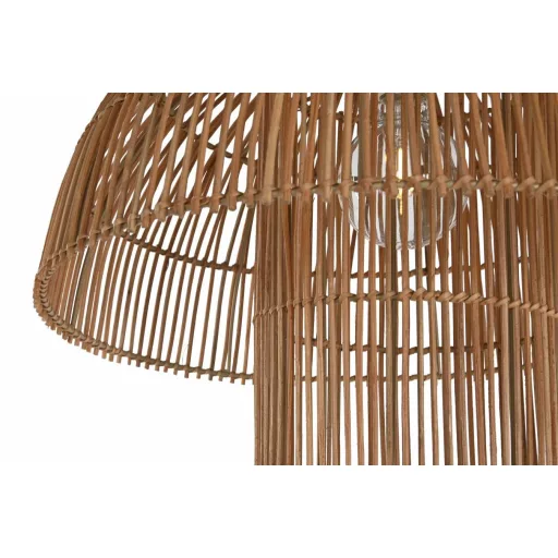 Lámpa asztali rattan 50x50x51 cm barna