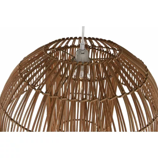 Lámpa asztali rattan 50x50x51 cm barna