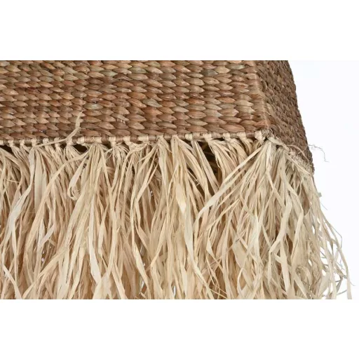 Lámpa mennyezeti raffia 138x33x43 cm natúr
