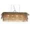 Lámpa mennyezeti rattan 135x55x42 cm natúr