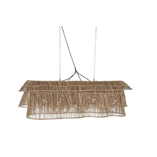 Lámpa mennyezeti rattan 135x55x42 cm natúr