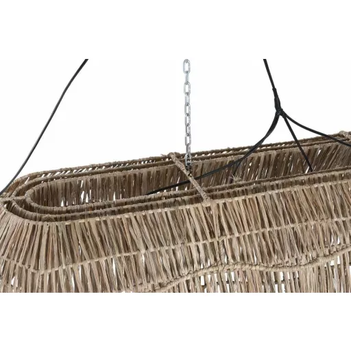 Lámpa mennyezeti rattan 135x55x42 cm natúr