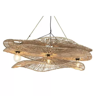 Lámpa mennyezeti rattan 120x82x32 cm natúr