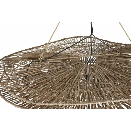Lámpa mennyezeti rattan 120x82x32 cm natúr