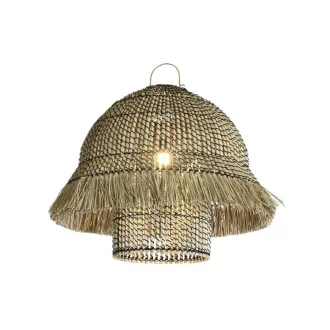 Lámpa mennyezeti rattan 74x74x65 cm natúr