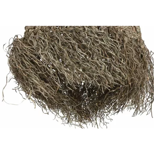 Lámpa mennyezeti raffia 55x55x77 cm natúr
