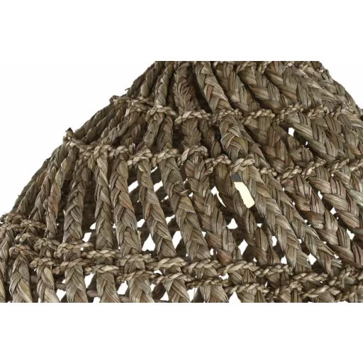 Lámpa mennyezeti raffia 55x55x77 cm natúr