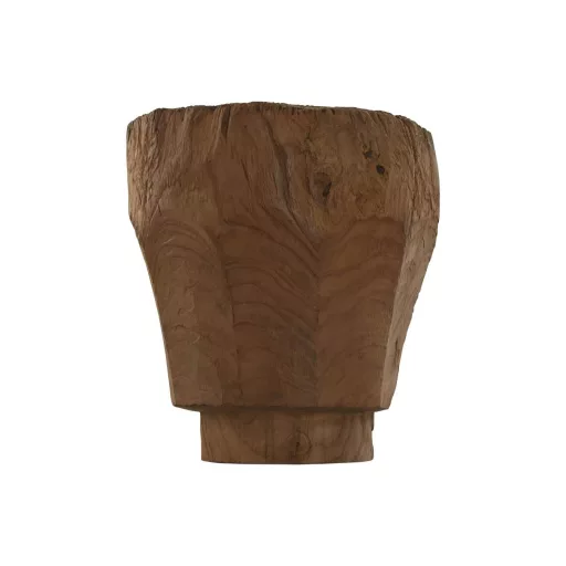 Lámpa fali teakfa 30x15x34 cm natúr, fekete