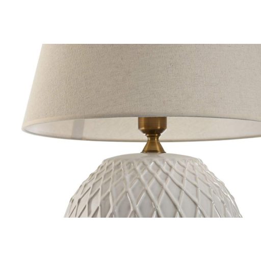 Lámpa asztali porcelán 40x40x57 cm fehér