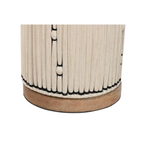 Állólámpa pamut 25x25x125 cm törtfehér