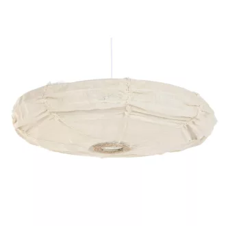 Mennyezeti lámpa vászon 80x80x20 cm törtfehér
