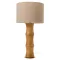 Lampara sobremesa bambu yute 30x30x60 natural
