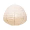 Lampara techo yute 55x55x47 natural crudo