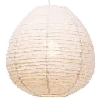 Lampara techo yute 55x55x60 natural crudo