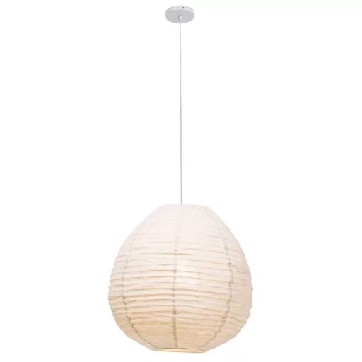 Lampara techo yute 55x55x60 natural crudo