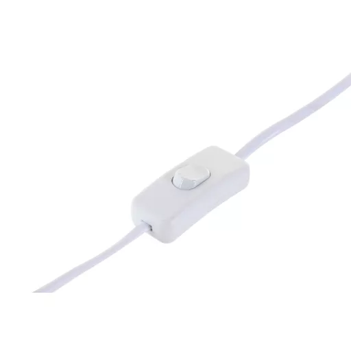 Lampara sobremesa porcelana lino 40x40x61 blanco