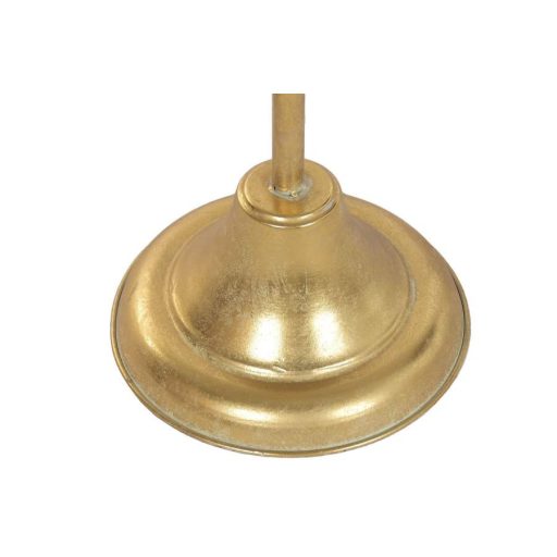 Lampara pie metal 33x33x140 dorado