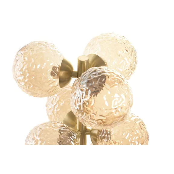 Lampara sobremesa cristal metal 24x24x58 bolas