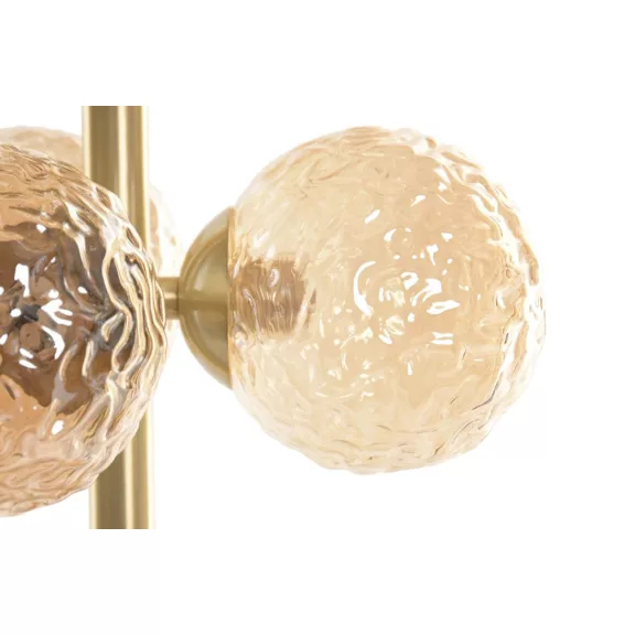 Lampara sobremesa cristal metal 24x24x58 bolas