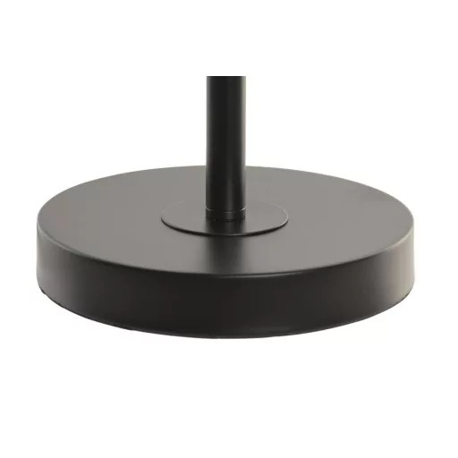 Lampara sobremesa metal cristal 24x24x68 bolas