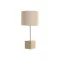 Lampara sobremesa marmol poliester 33x33x70 dorado