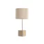 Lampara sobremesa marmol poliester 33x33x70 dorado