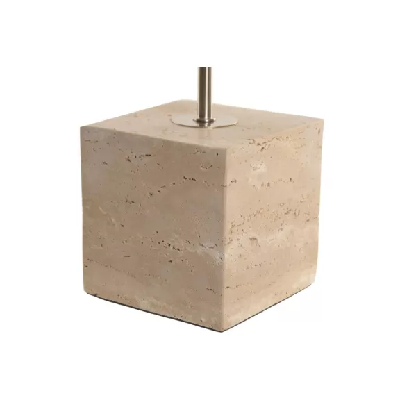 Lampara sobremesa marmol poliester 33x33x70 dorado