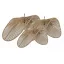 Pantalla set 3 fibra metal 66x50x35 natural marron
