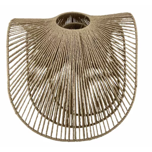 Pantalla set 3 fibra metal 66x50x35 natural marron