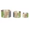 Pantalla set 3 fibra 52,5x52,5x30,5 lampara con ba