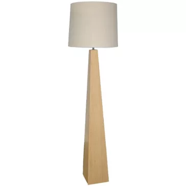 Lampara pie bambu lino 42x42x158 natural crudo