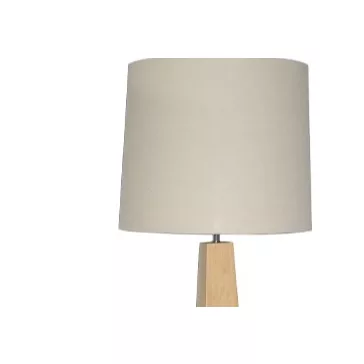 Lampara pie bambu lino 42x42x158 natural crudo