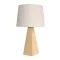 Lampara sobremesa bambu lino 30x30x51 natural