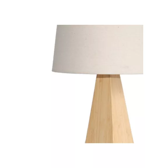 Lampara sobremesa bambu lino 30x30x51 natural