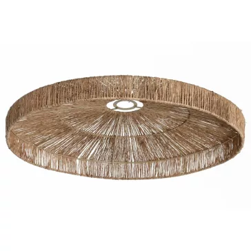 Pantalla yute metal 58x58x10 natural