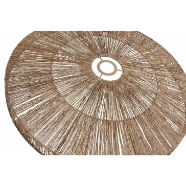 Pantalla yute metal 58x58x10 natural