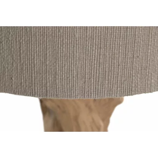 Lampara sobremesa teca hierro 35x35x65