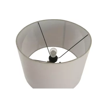 Lampara sobremesa teca hierro 40x36x76