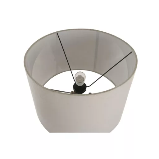 Lampara sobremesa teca hierro 40x36x76