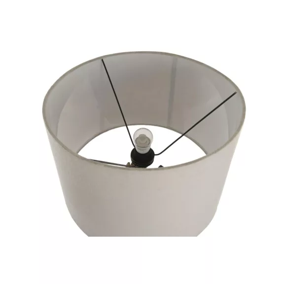Lampara sobremesa teca hierro 40x36x76