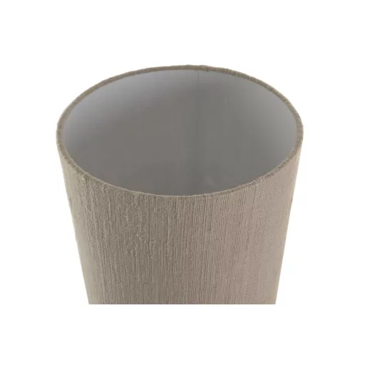 Lampara sobremesa teca hierro 40x40x74