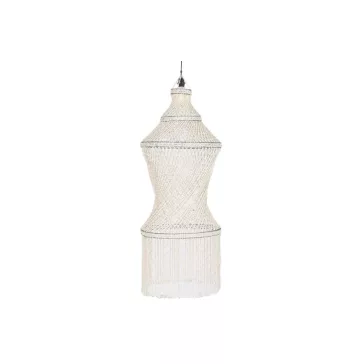 Lampara techo conchas 52x52x140 hecho a mano